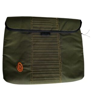 Timbuk2 Classic Ballistic Nylon Laptop Sleeve 15" Dark Green Quilted Padded